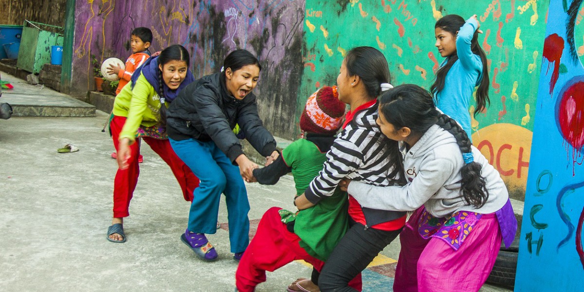 Community support and humanitarian aid in Nepal