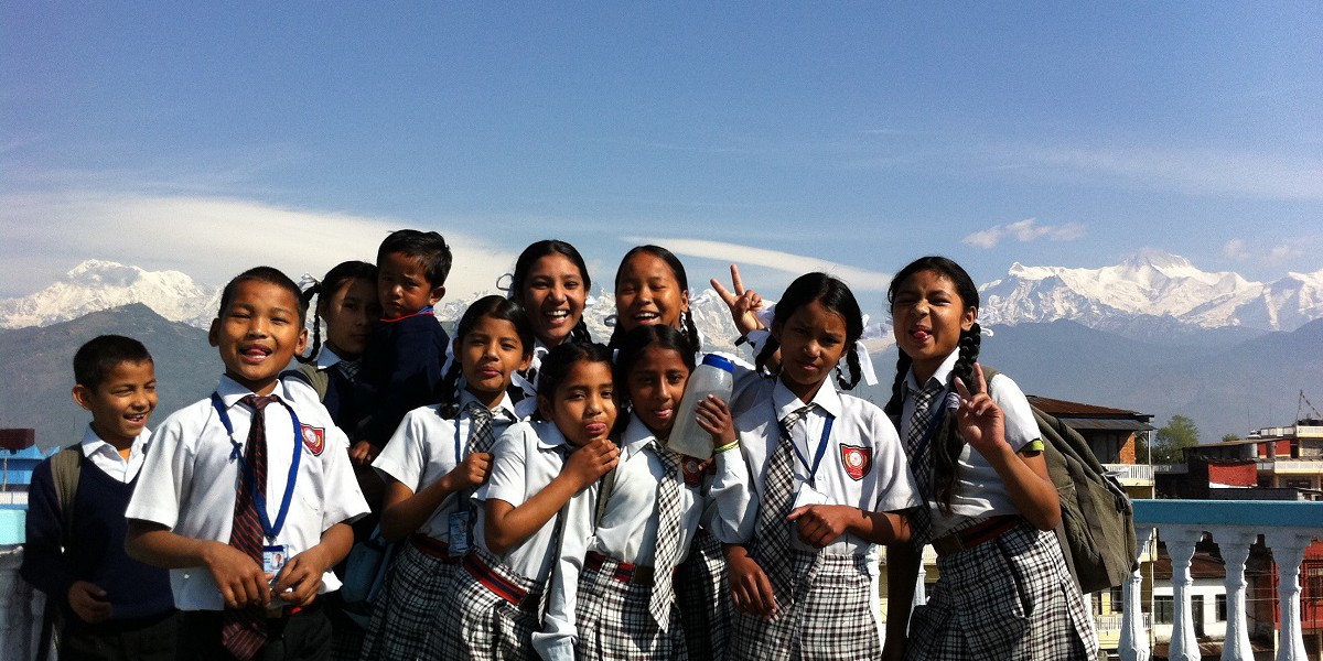 Children in a classroom in Nepal